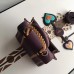 Delvaux Prune Brillant Mini Tribal Stitch Bag