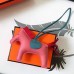 Hermes Rodeo Horse Bag Charm In Pink/Blue/Red Leather
