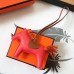 Hermes Rodeo Horse Bag Charm In Piment/Camarel/Orange Leather