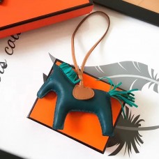 Hermes Rodeo Horse Bag Charm In Malachite/Camarel/Green Leather Hermes Rodeo Horse Bag Charm In Malachite/Camarel/Green Leather