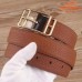 Hermes Brown Cape Cod 32 Reversible Belt