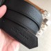 Hermes Black Licol 40 MM Reversible Leather Belt