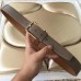 Hermes Lennox 40 MM Belt In Brown Epsom Leather