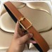 Hermes Oscar Buckle 40 MM Belt Brown Reversible Leather