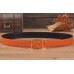Hermes Quentin 32 MM Orange Reversible Belt