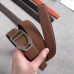 Hermes Etrier Buckle Belt &amp; Brown Clemence 32 MM Strap