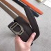 Hermes Etrier Buckle Belt &amp; Chocolate Clemence 32 MM Strap