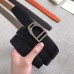 Hermes Etrier Buckle Belt &amp; Black Clemence 32 MM Strap