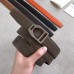 Hermes Etrier Buckle Belt &amp; Taupe Clemence 32 MM Strap