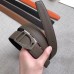 Hermes Etrier Buckle Belt &amp; Taupe Clemence 32 MM Strap