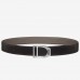 Hermes Etrier Buckle Belt &amp; Taupe Clemence 32 MM Strap