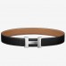 Hermes Constance Belt Buckle &amp; Brown Clemence 38 MM Strap