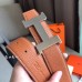 Hermes Constance Belt Buckle &amp; Brown Clemence 38 MM Strap