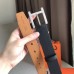 Hermes James 35MM Belt In Black Box Calfskin