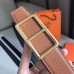 Hermes Officier Belt Buckle &amp; Brown 38MM Strap