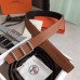 Hermes Officier Belt Buckle &amp; Brown 38MM Strap