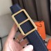 Hermes Officier Belt Buckle &amp; Navy 38MM Strap