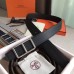 Hermes Officier Belt Buckle &amp; Black 38MM Strap