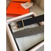 Hermes Grey Saddle 38MM Reversible Belt