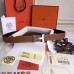 Hermes Brown Clemence Kits Belt H Brushed Buckle