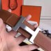 Hermes Brown Clemence Kits Belt H Brushed Buckle