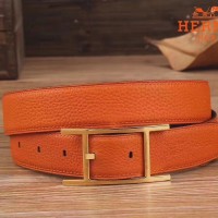 Hermes Quentin 32 MM Orange Reversible Belt Hermes Quentin 32 MM Orange Reversible Belt