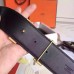 Hermes H Belt Buckle &amp; Black Epsom 32 MM Strap