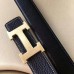 Hermes H Belt Buckle &amp; Black Clemence 32 MM Strap