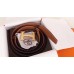 Hermes H Belt Buckle &amp; Brown Clemence 32 MM Strap