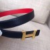 Hermes Mini Constance Belt Buckle &amp; Red Epsom 24 MM Strap