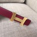 Hermes Mini Constance Belt Buckle &amp; Ruby Epsom 24 MM Strap