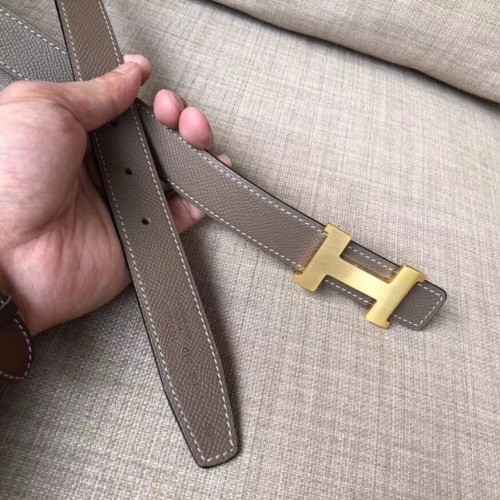 Mini Constance belt buckle & Reversible leather strap 24 mm