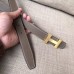 Hermes Mini Constance Belt Buckle &amp; Taupe Epsom 24 MM Strap