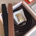 Hermes H Au Carre Belt Buckle &amp; Brown 32mm Strap