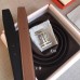 Hermes H Au Carre Belt Buckle &amp; Brown 32mm Strap