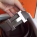 Hermes Grey Epsom Kits Belt Constance Buckle