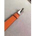 Hermes Orange Epsom Kelly Belt With Palladium Hardware