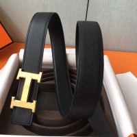 Hermes H Belt Buckle & Black Epsom 32 MM Strap Hermes H Belt Buckle & Black Epsom 32 MM Strap