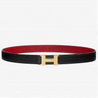 Hermes Mini Constance Belt Buckle & Red Epsom 24 MM Strap Hermes Mini Constance Belt Buckle & Red Epsom 24 MM Strap