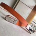 Hermes Orange Epsom Kelly Belt With Palladium Hardware Hermes Orange Epsom Kelly Belt With Palladium Hardware