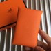 Hermes Orange Epsom Calvi Card Holder