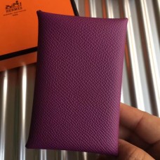Hermes Anemone Epsom Calvi Card Holder Hermes Anemone Epsom Calvi Card Holder