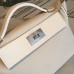 Hermes 24/24 29 Bag In White Clemence Calfskin