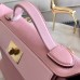 Hermes 24/24 29 Bag In Pink Clemence Calfskin