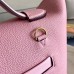 Hermes 24/24 29 Bag In Pink Clemence Calfskin