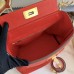Hermes 24/24 29 Bag In Red Clemence Calfskin