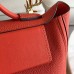 Hermes 24/24 29 Bag In Red Clemence Calfskin