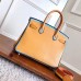 Hermes Yellow With Blue Piping Epsom Birkin 30cm Bag