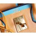 Hermes Yellow With Blue Piping Epsom Birkin 30cm Bag