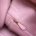 Hermes Pink Clemence Birkin 30cm Handmade Bag